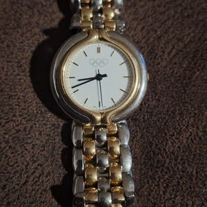 IDM Olympic Logo 30m Dual Tone Swiss Quartz Watch ON SALE!